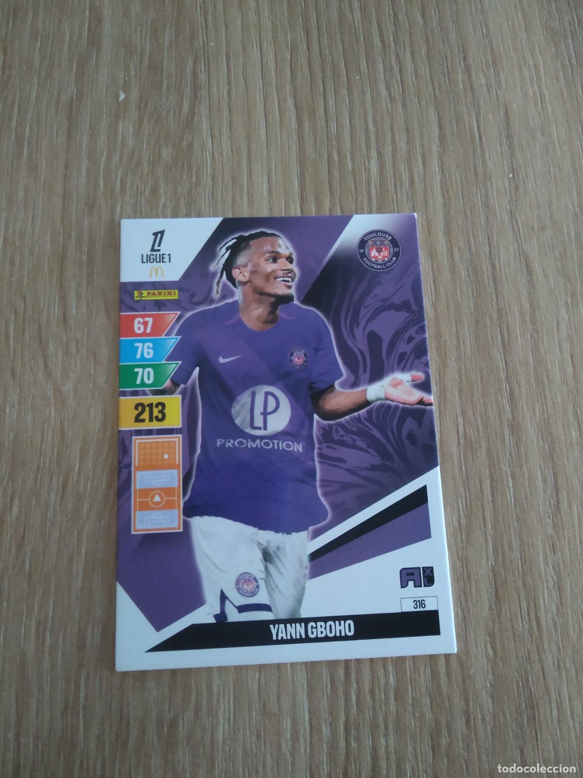 Figurine di Calcio: 316 YANN GBOHO TOULOUSE CROMO FUTBOL PANINI LIGUE 1 FOOT 24-25 FRANCIA ADRENALYN 2024-2025