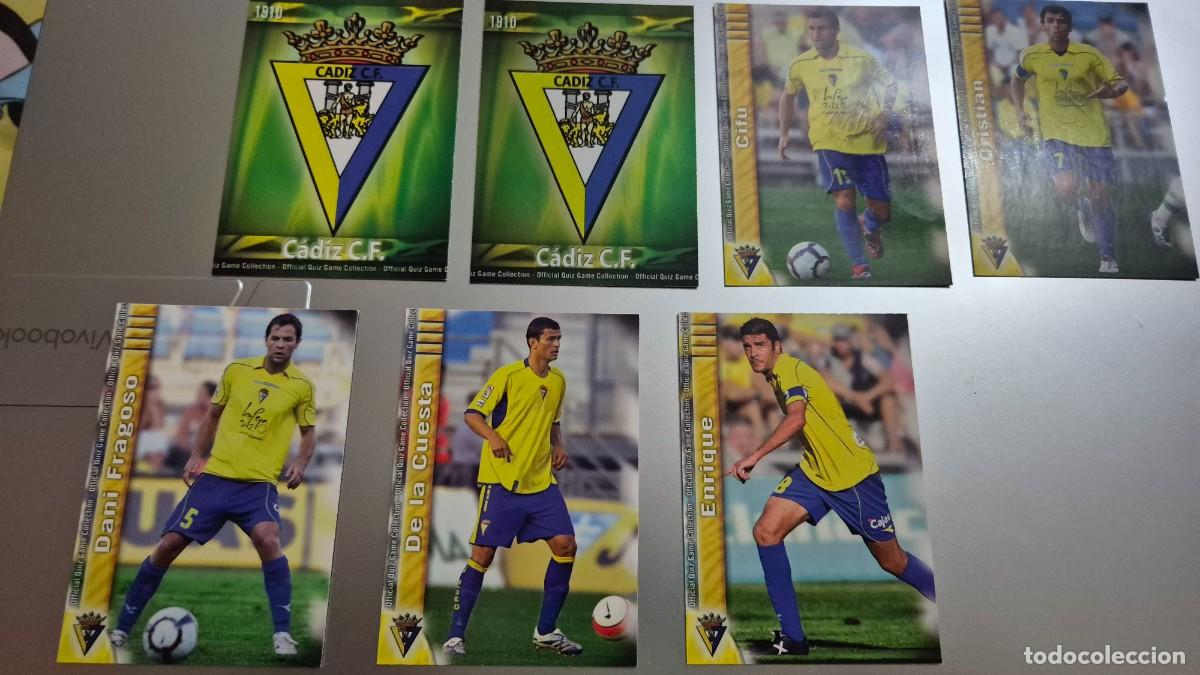 Cromos de Futebol: LOTE MUNDICRONO 2009 2010 EQUIPO CADIZ 13 CARDS SIN REPETIR