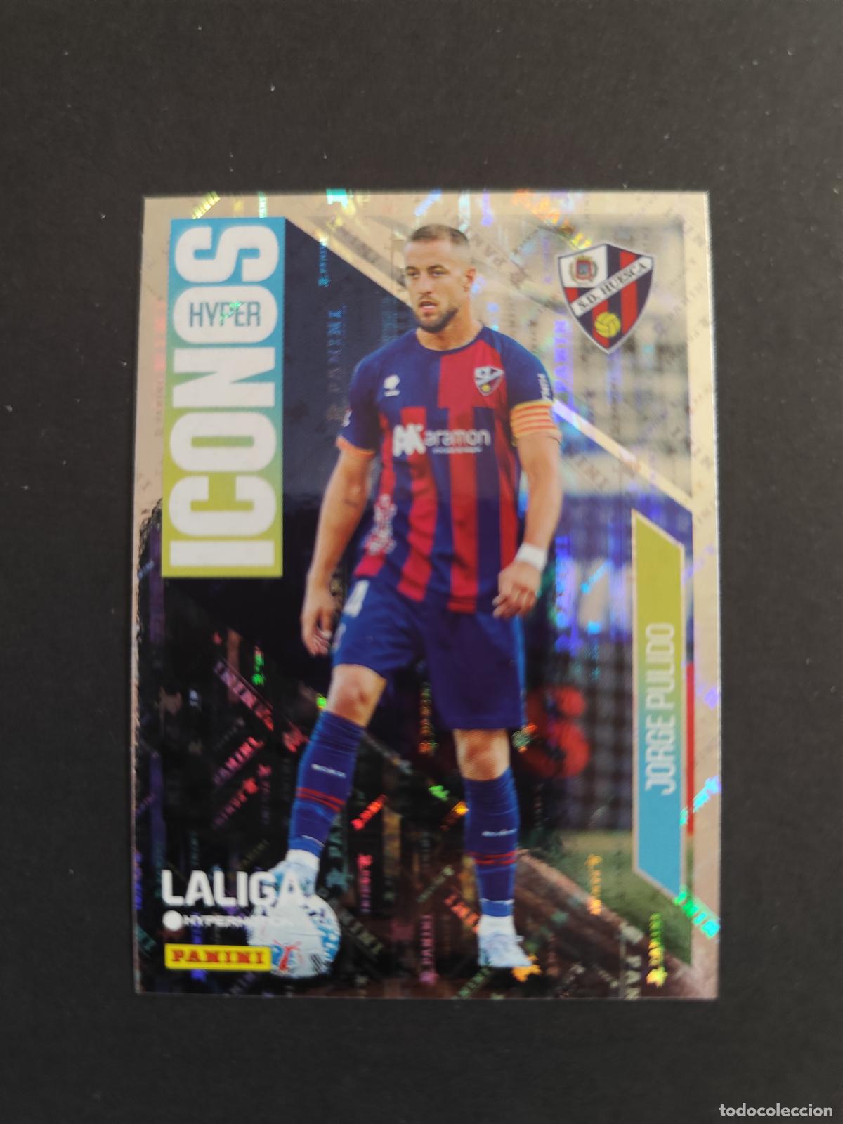 Fu&szlig;ball-Sticker: 464 JORGE PULIDO HUESCA HYPER ICONOS 2&ordf; DIVISI&Oacute;N LIGA HYPERMOTION 2025 2026 25 26