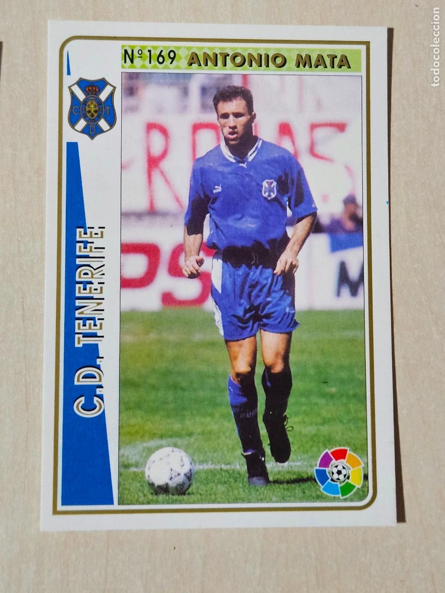 Cromos de f&uacute;tbol: N&ordm; 169 ANTONIO MATA - LAS FICHA DE LA LIGA MUNDICROMO 94 95 - TENERIFE