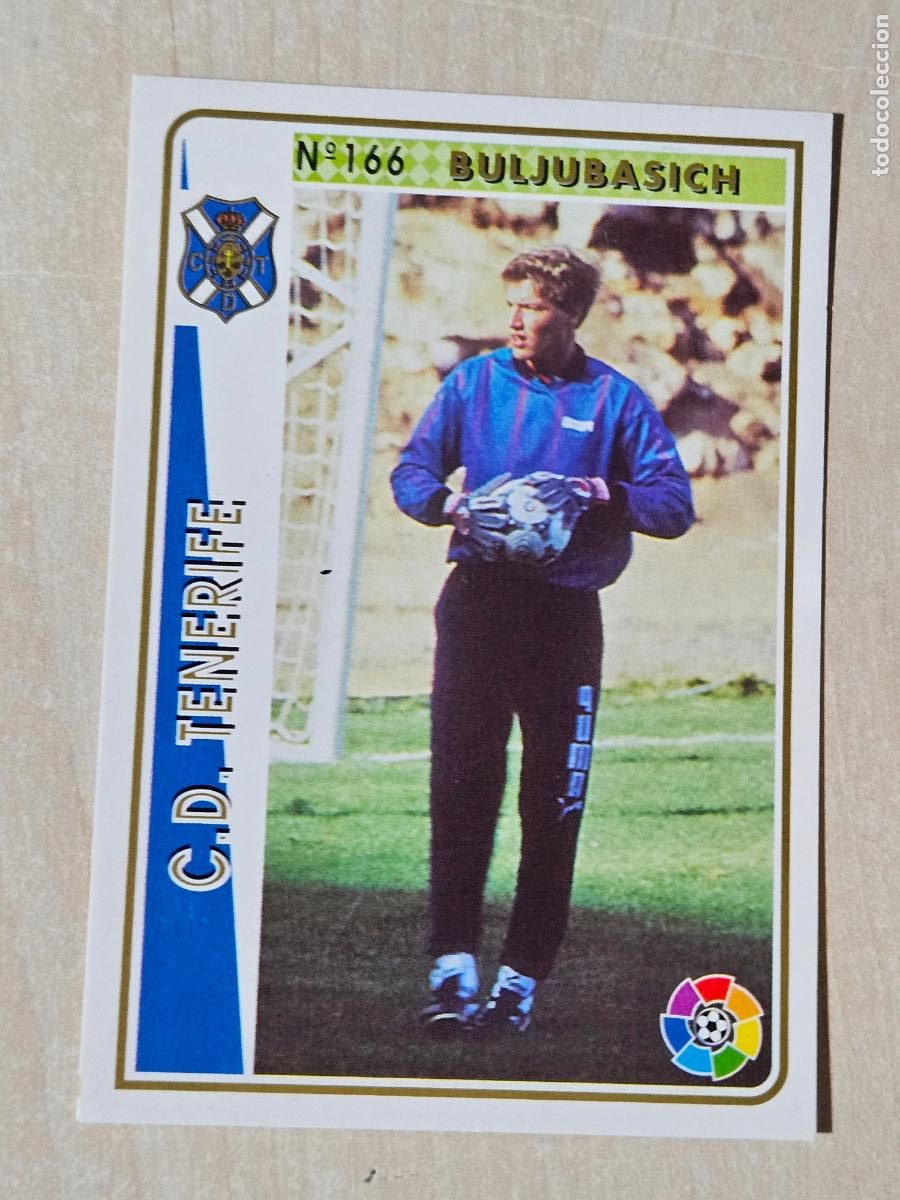 Cromos de f&uacute;tbol: N&ordm; 166 BULJUBASICH - LAS FICHA DE LA LIGA MUNDICROMO 94 95 - TENERIFE