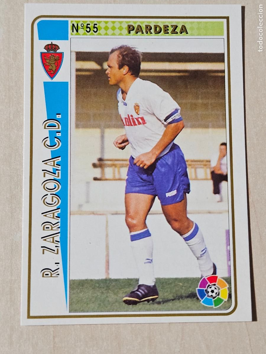 Cromos de F&uacute;tbol: N&ordm; 55 PARDEZA - LAS FICHA DE LA LIGA MUNDICROMO 94 95 - REAL ZARAGOZA