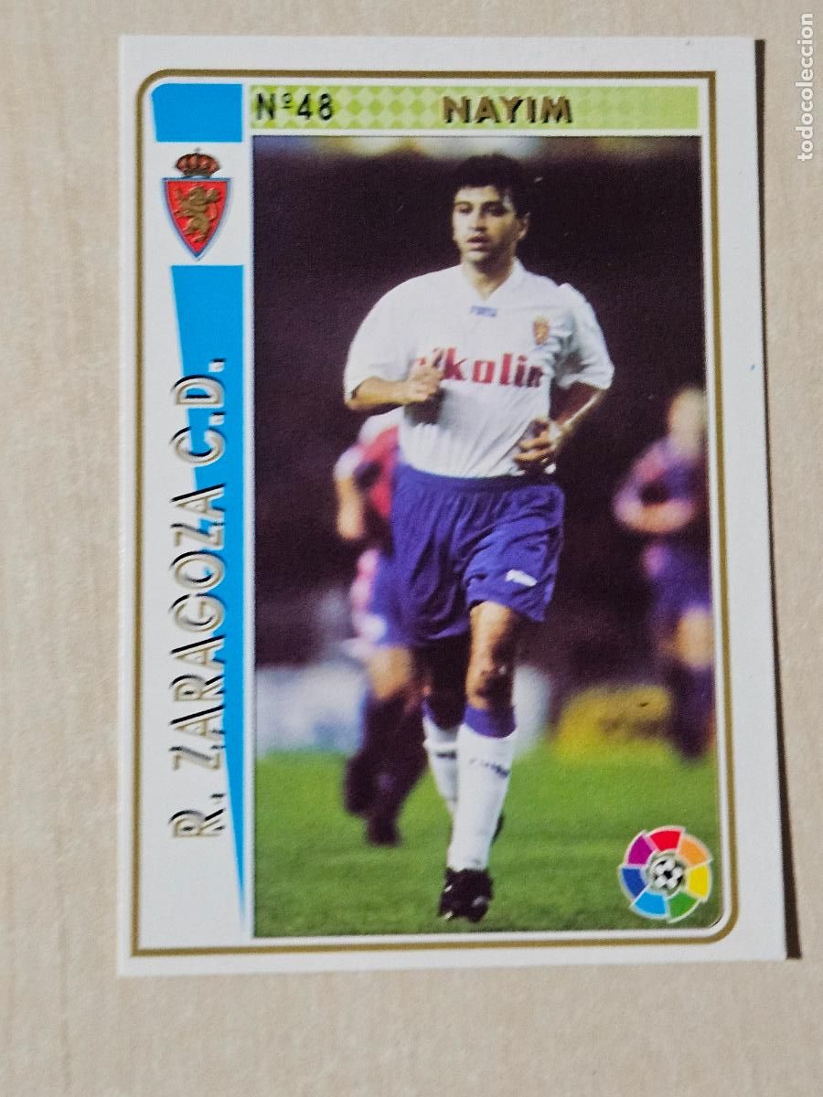 Cromos de F&uacute;tbol: N&ordm; 48 NAYIM - LAS FICHA DE LA LIGA MUNDICROMO 94 95 - REAL ZARAGOZA