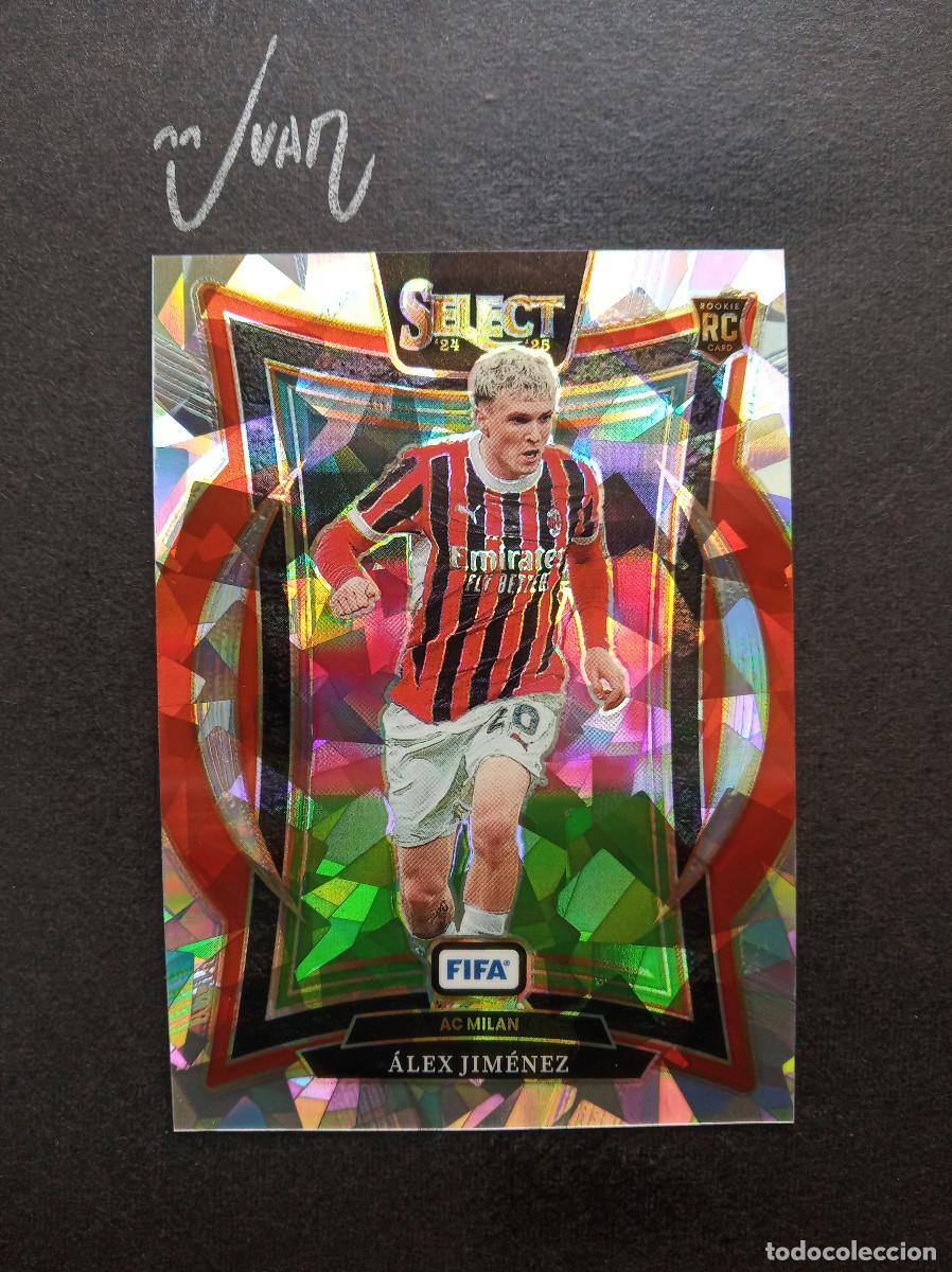 Cartes &agrave; collectionner de Football: 43 PRIZM CRACKED ICE ROOKIE ALEX JIMENEZ MILAN ⚽ PANINI &reg; SELECT FIFA SOCCER 2024 2025 24 25 NUEVO
