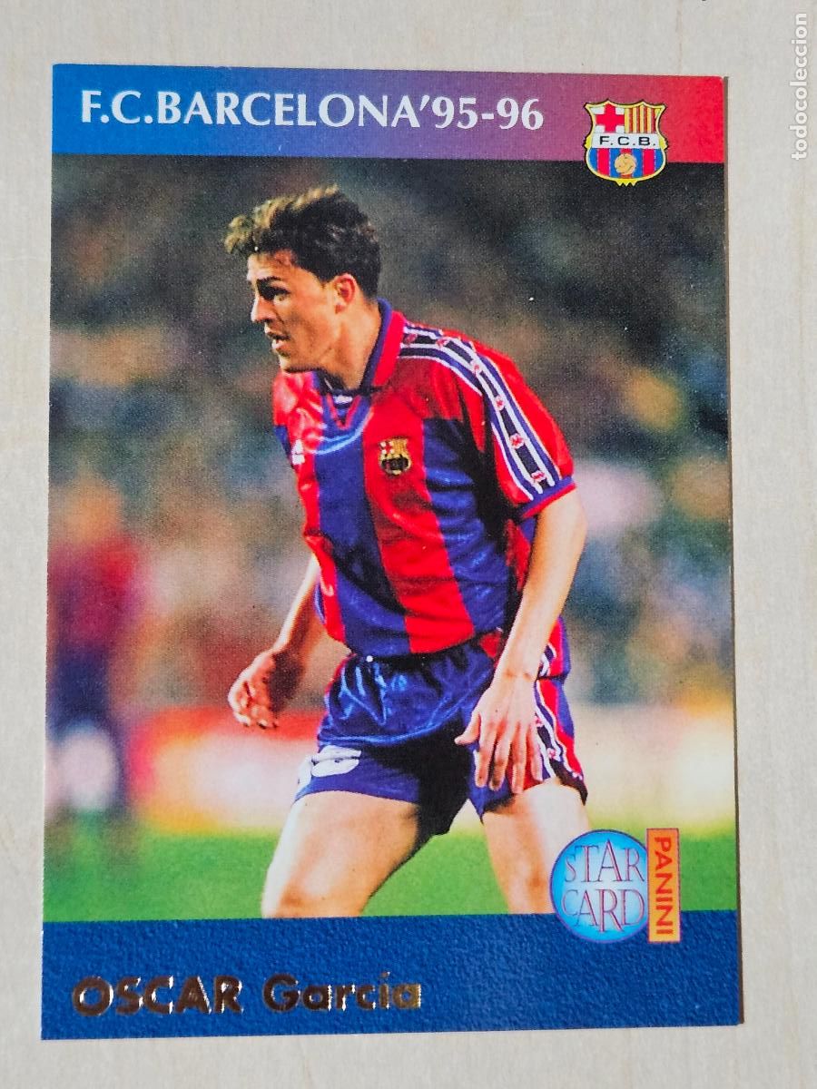 Fu&szlig;ball-Sticker: N&ordm; 34 FICHA DEL ALBUM - DEL DREAM TEAM A LA QUINTA DEL MINI 90 /96 TRADING CARDS PANINI - BARCELONA