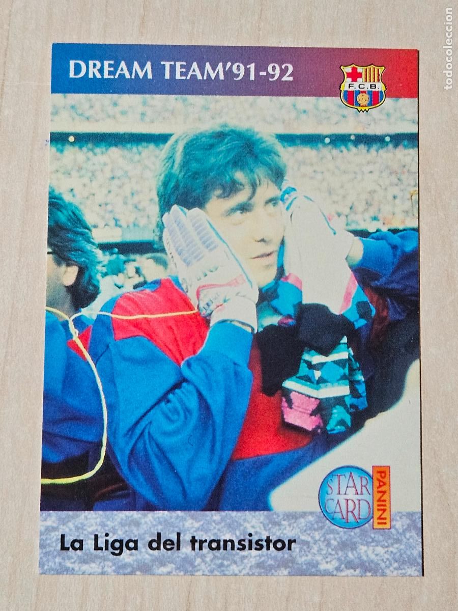 Fu&szlig;ball-Sticker: N&ordm; 69 FICHA DEL ALBUM - DEL DREAM TEAM A LA QUINTA DEL MINI 90 /96 TRADING CARDS PANINI - BARCELONA