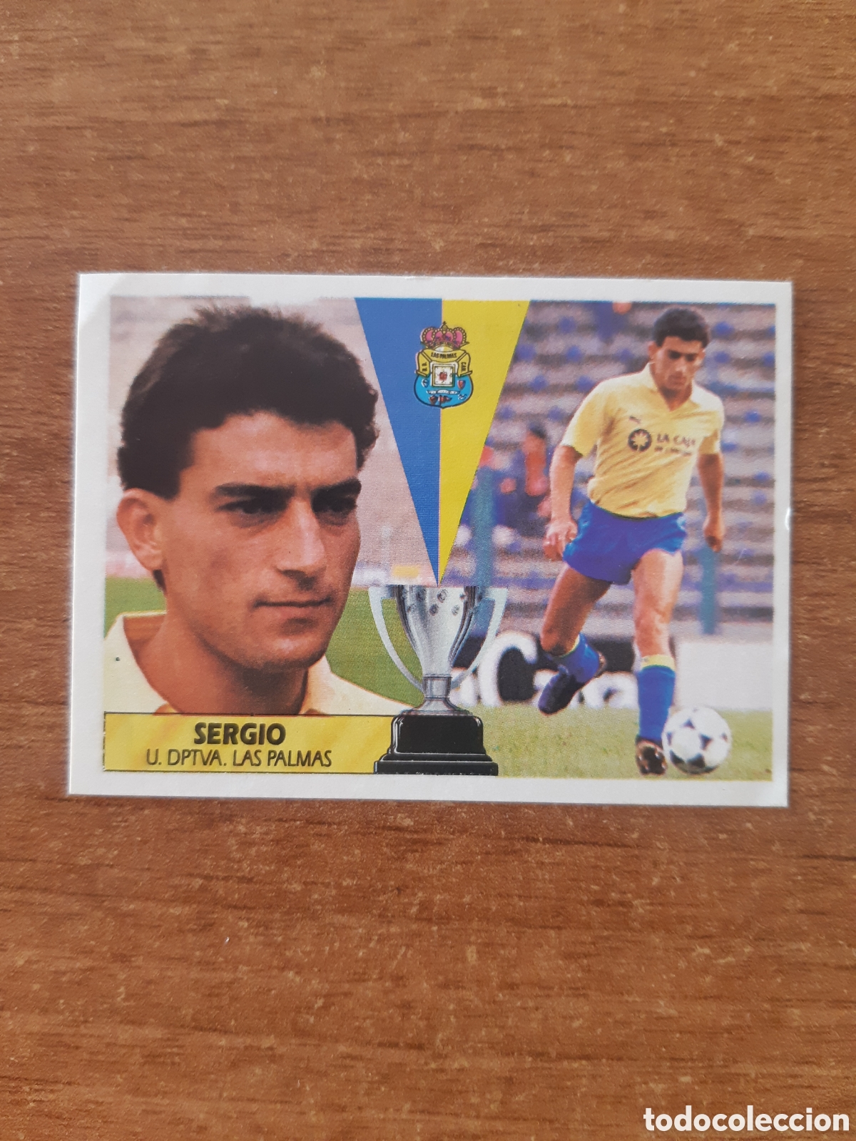 Cromos de F&uacute;tbol: Sergio (Las Palmas) liga 87-88 ESTE. Nunca pegado, sin pegar