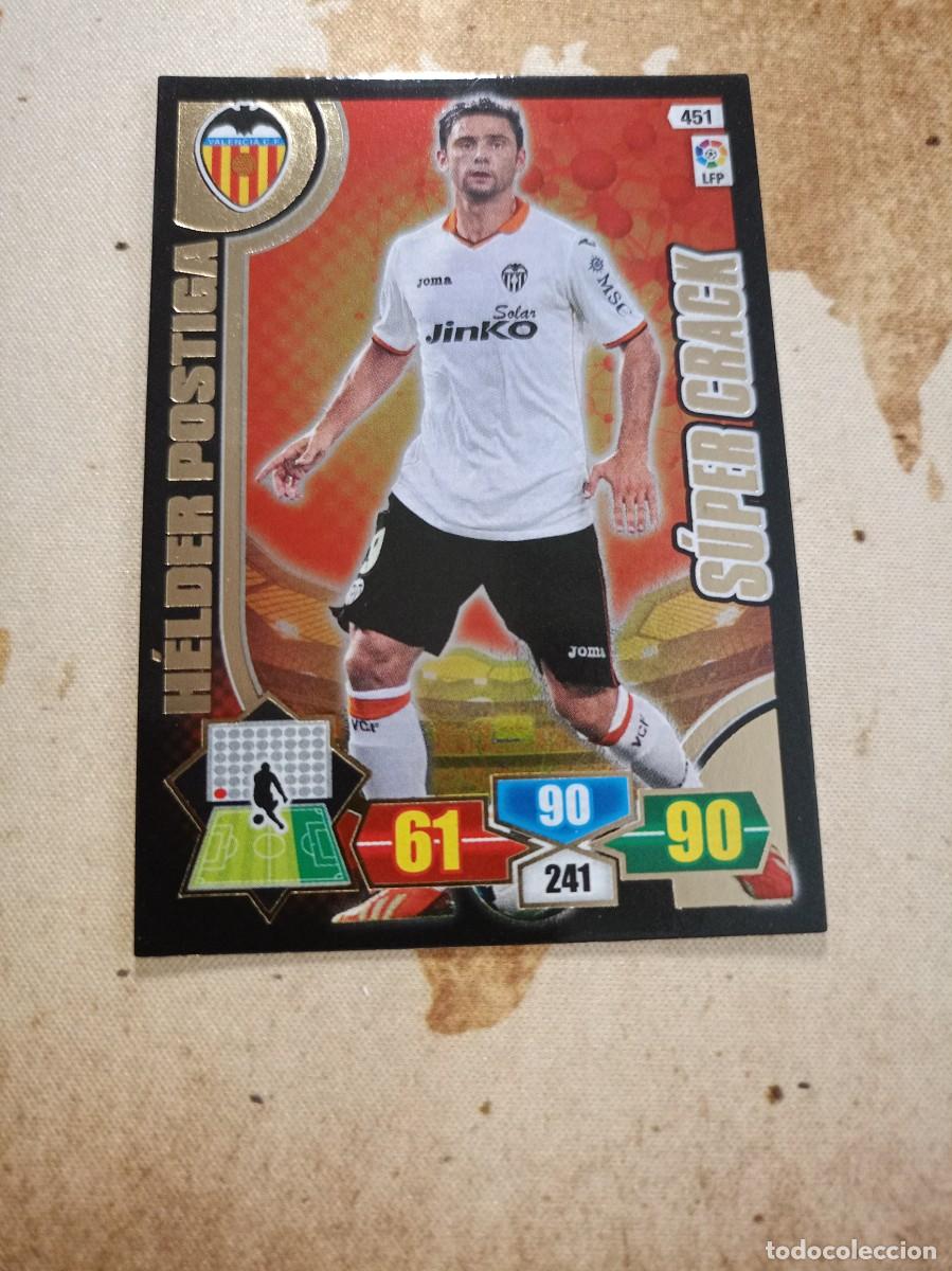 Football Stickers: S&uacute;per Crack 451 H&Eacute;LDER POSTIGA Adrenalyn 2013-14