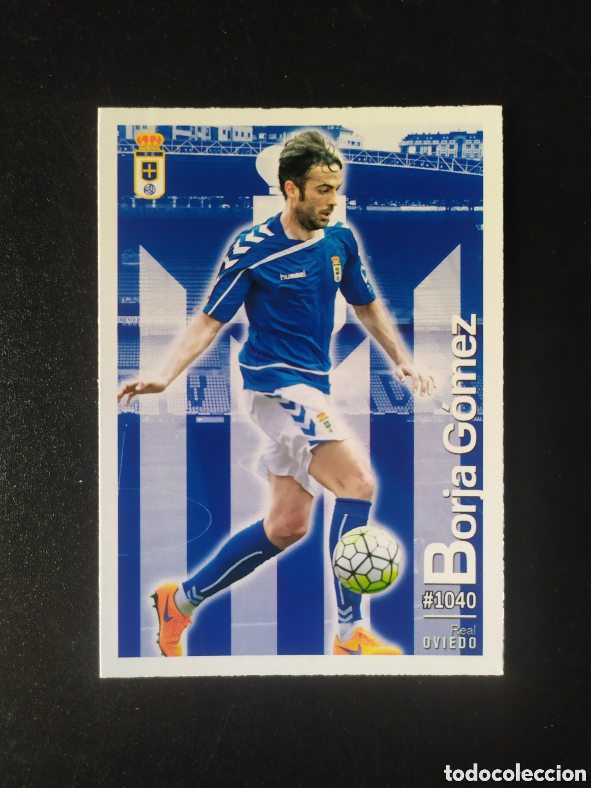 Cromos de f&uacute;tbol: Mundicromo fichas Liga 2015 2016 15 16 Borja G&oacute;mez n&deg; 1040 Oviedo
