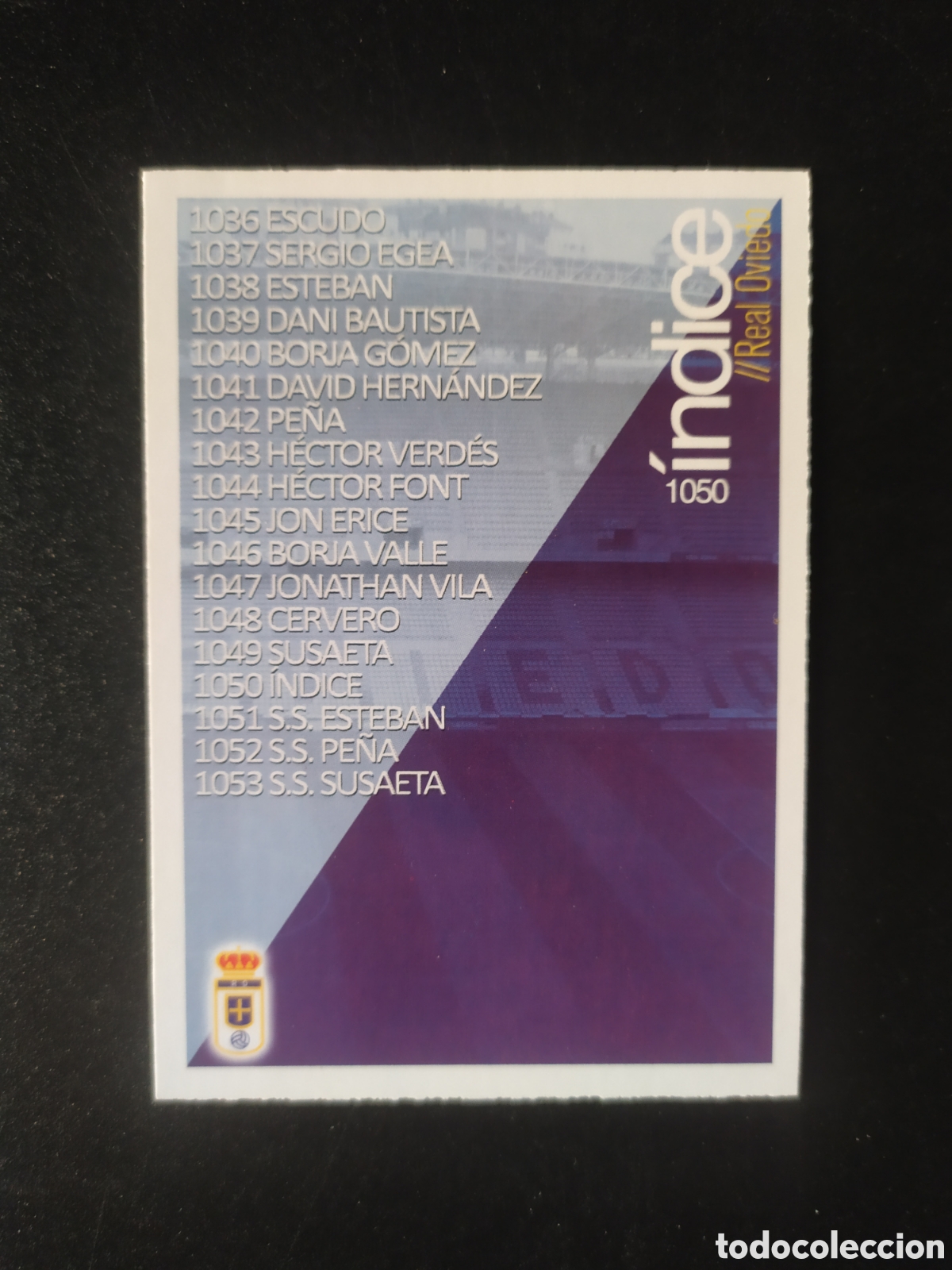 Fu&szlig;ball-Sticker: Mundicromo fichas Liga 2015 2016 15 16 indice n&deg; 1050 Oviedo