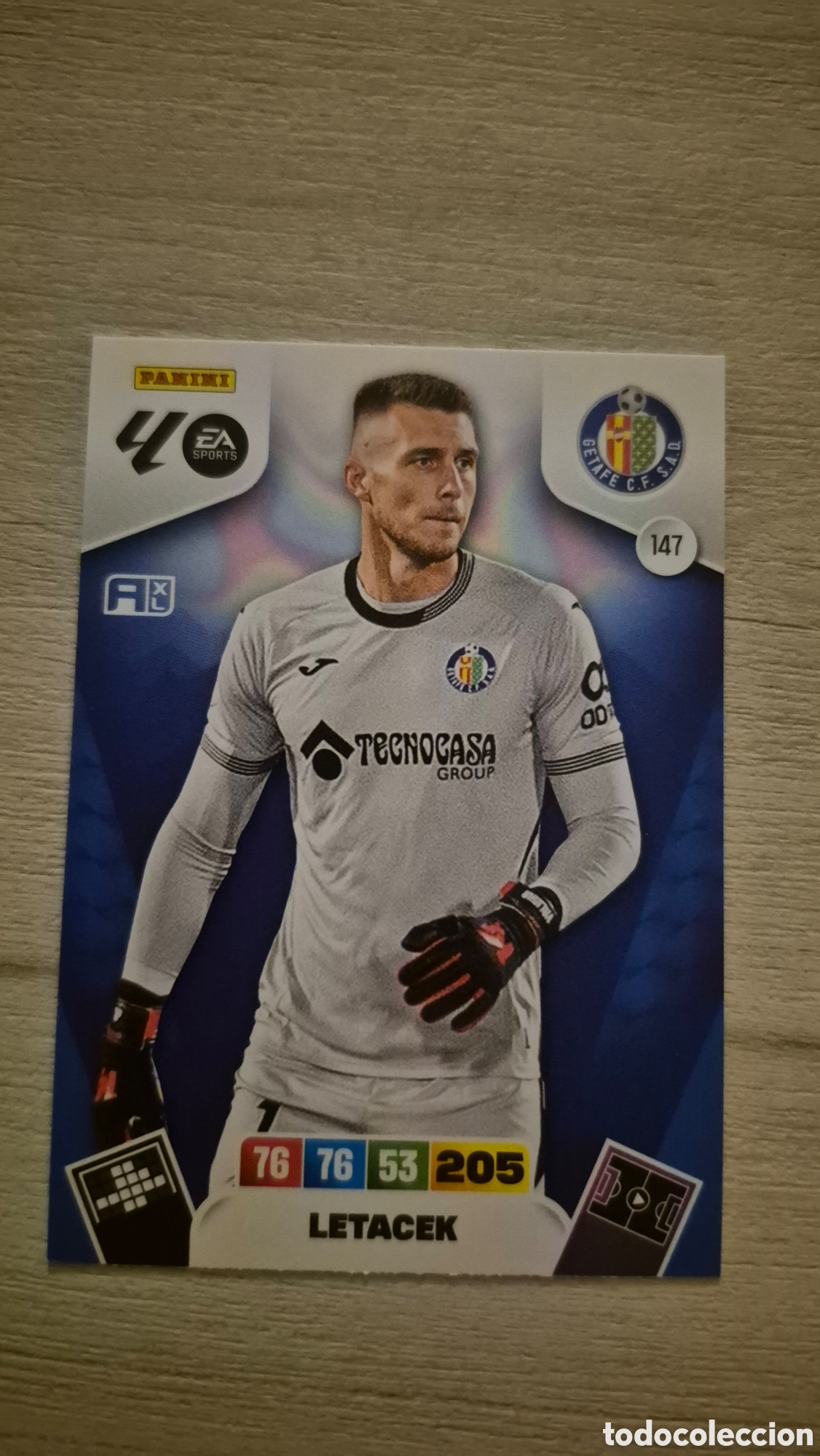 Fu&szlig;ball-Sticker: N&deg;147 Getafe Letacek Adrenalyn 25/26