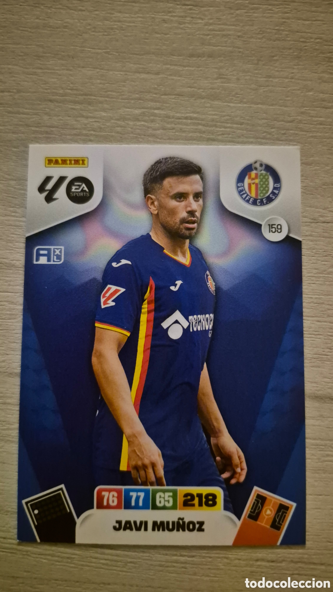 Fu&szlig;ball-Sticker: N&deg;159 Getafe Javi Mu&ntilde;oz Adrenalyn 25/26