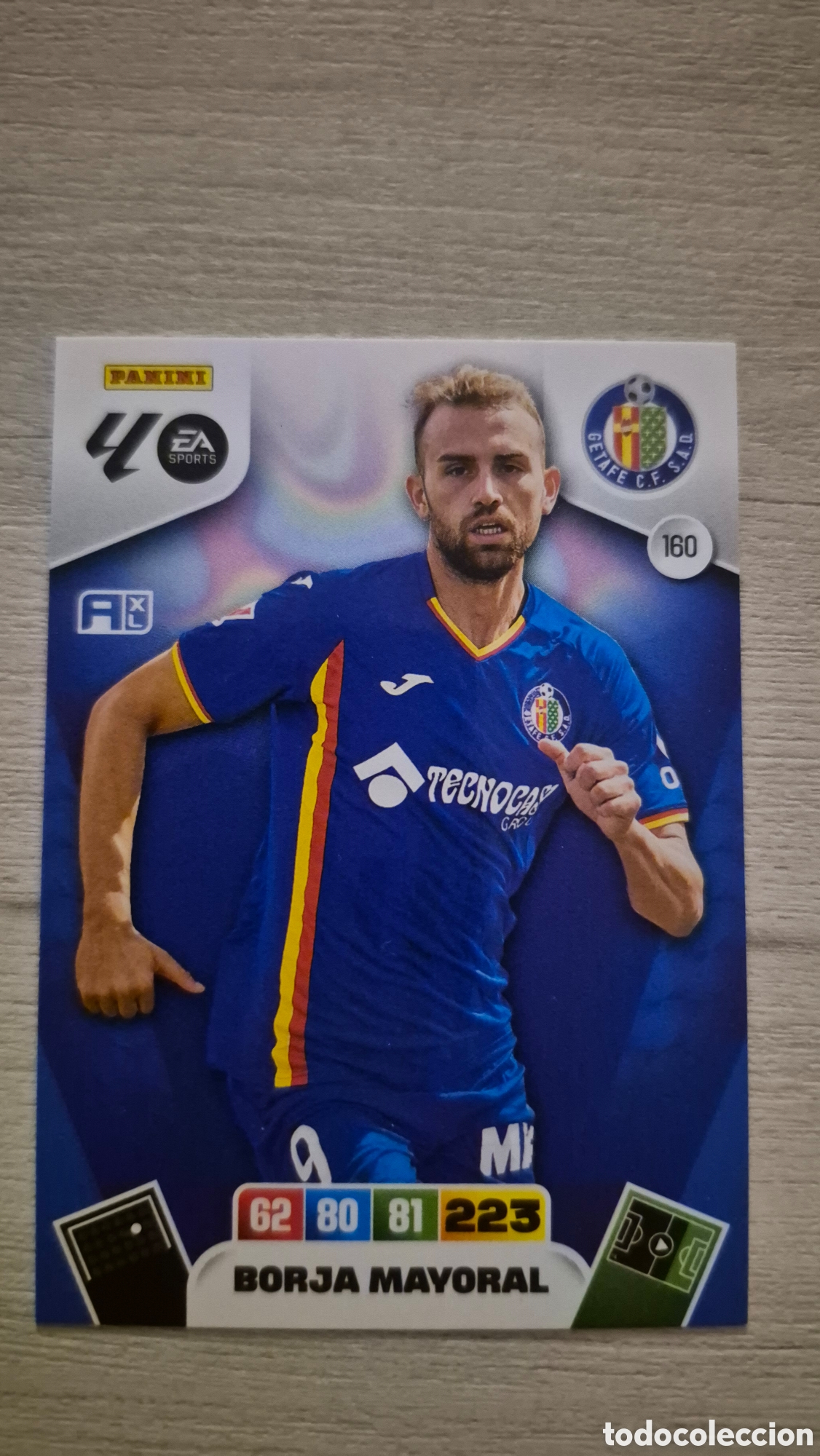Fu&szlig;ball-Sticker: N&deg;160 Getafe Borja Mayoral Adrenalyn 25/26