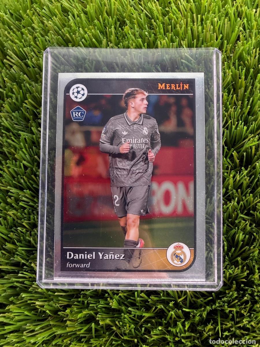 Cromos de f&uacute;tbol: N&ordm; 148 Daniel Y&aacute;&ntilde;ez Rookie Card Real Madrid CF Merlin Chrome 24 25