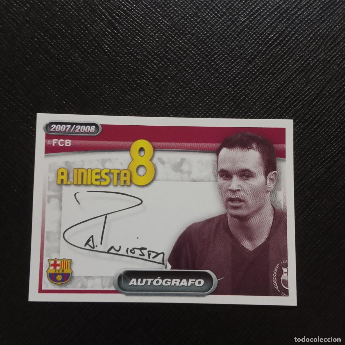 Cromos de f&uacute;tbol: 106 INIESTA BARCELONA PANINI COLECCION OFICIAL 2007 2008 CROMO 07 08 - SIN PEGAR - A205 PG35