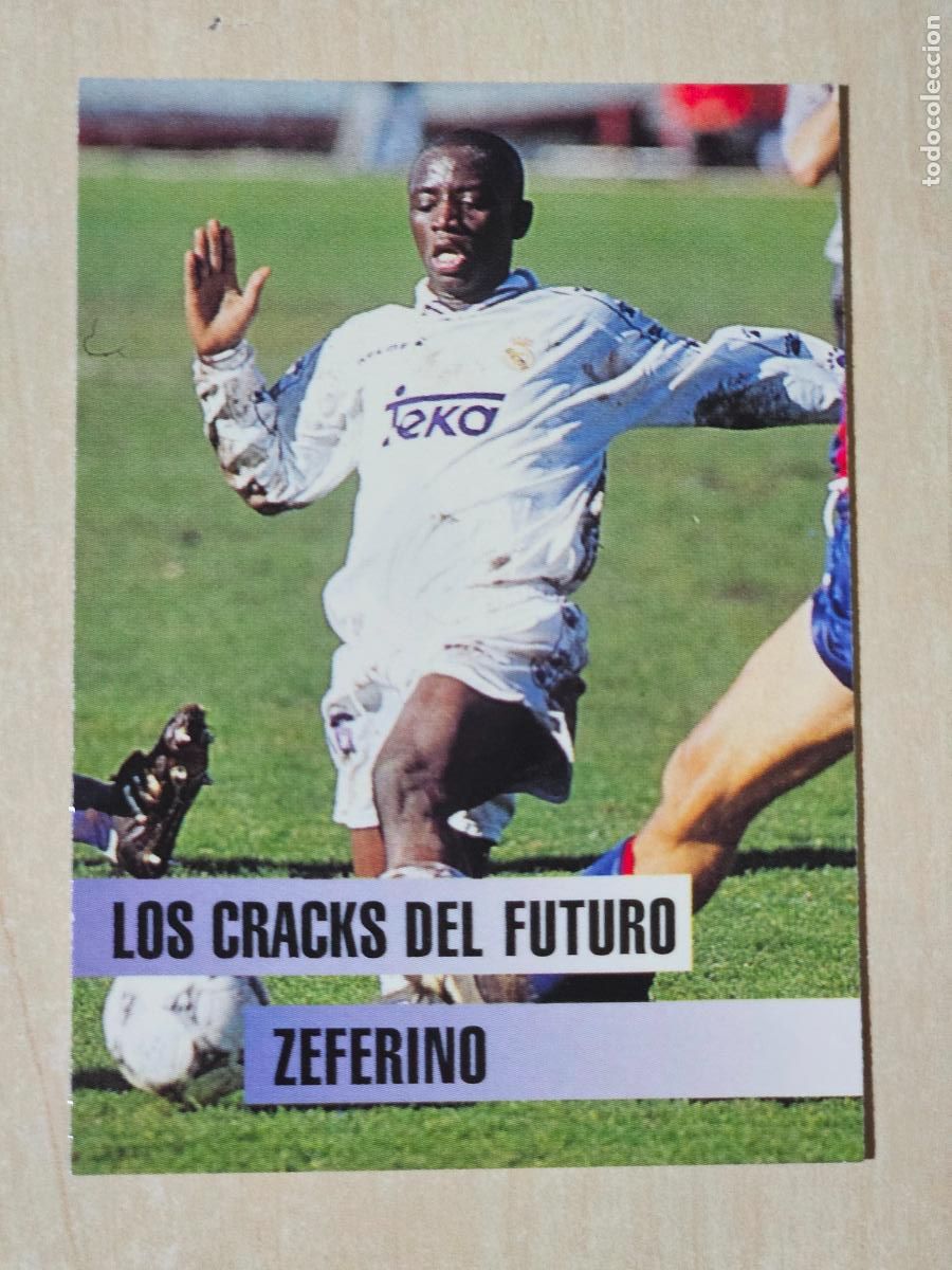 Fu&szlig;ball-Sticker: N&ordm; 118 ZEFERINO - COLECCION OFICIAL REAL MADRID 1996/1997 CARDS 96/97 PANINI - FICHA - NUEVA