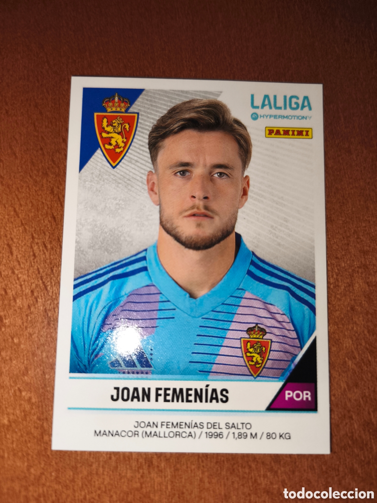 Cromos de F&uacute;tbol: Joan Femenias n&deg;404 Laliga Hypermotion 24/25 Real Zaragoza