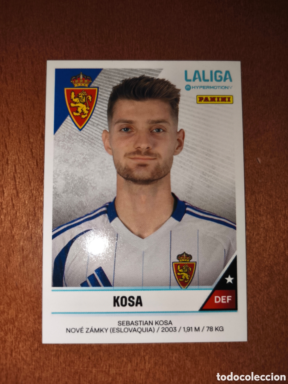 Cromos de F&uacute;tbol: Kosa n&deg;407A Laliga Hypermotion 24/25 Real Zaragoza