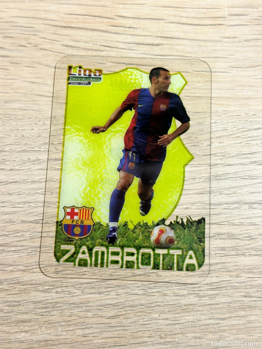 Cromos de f&uacute;tbol: ZAMBROTTA n&ordm; 8 FC BARCELONA CRYSTALCARDS LIGA 2006 2007 MUNDICROMO 06 07