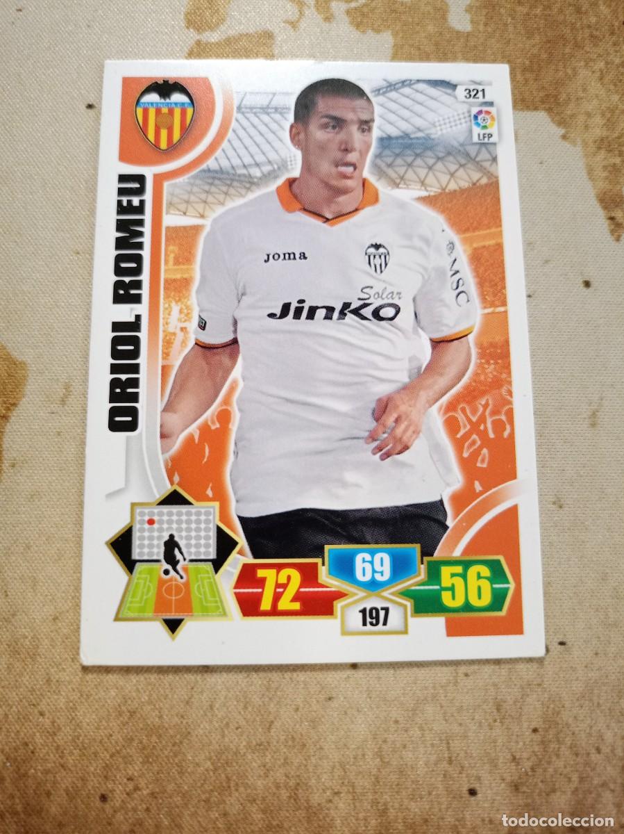 Fu&szlig;ball-Sticker: Valencia 321 ORIOL ROMEU Adrenalyn 2013-14