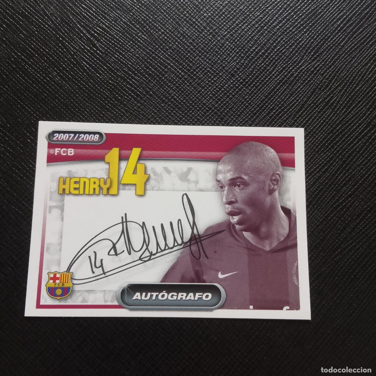 Cromos de f&uacute;tbol: 118 HENRY BARCELONA PANINI COLECCION OFICIAL 2007 2008 CROMO 07 08 - SIN PEGAR - A205 PG37