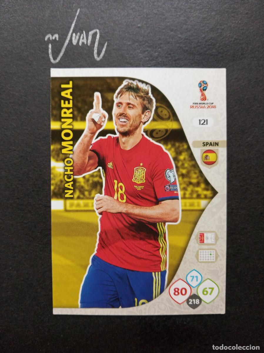 Figurine di Calcio: ESPA&Ntilde;A N&ordm; 121 NACHO MONREAL ARSENAL ⚽ PANINI &reg; ADRENALYN FIFA MUNDIAL RUSIA 2018 WORLD CUP 18
