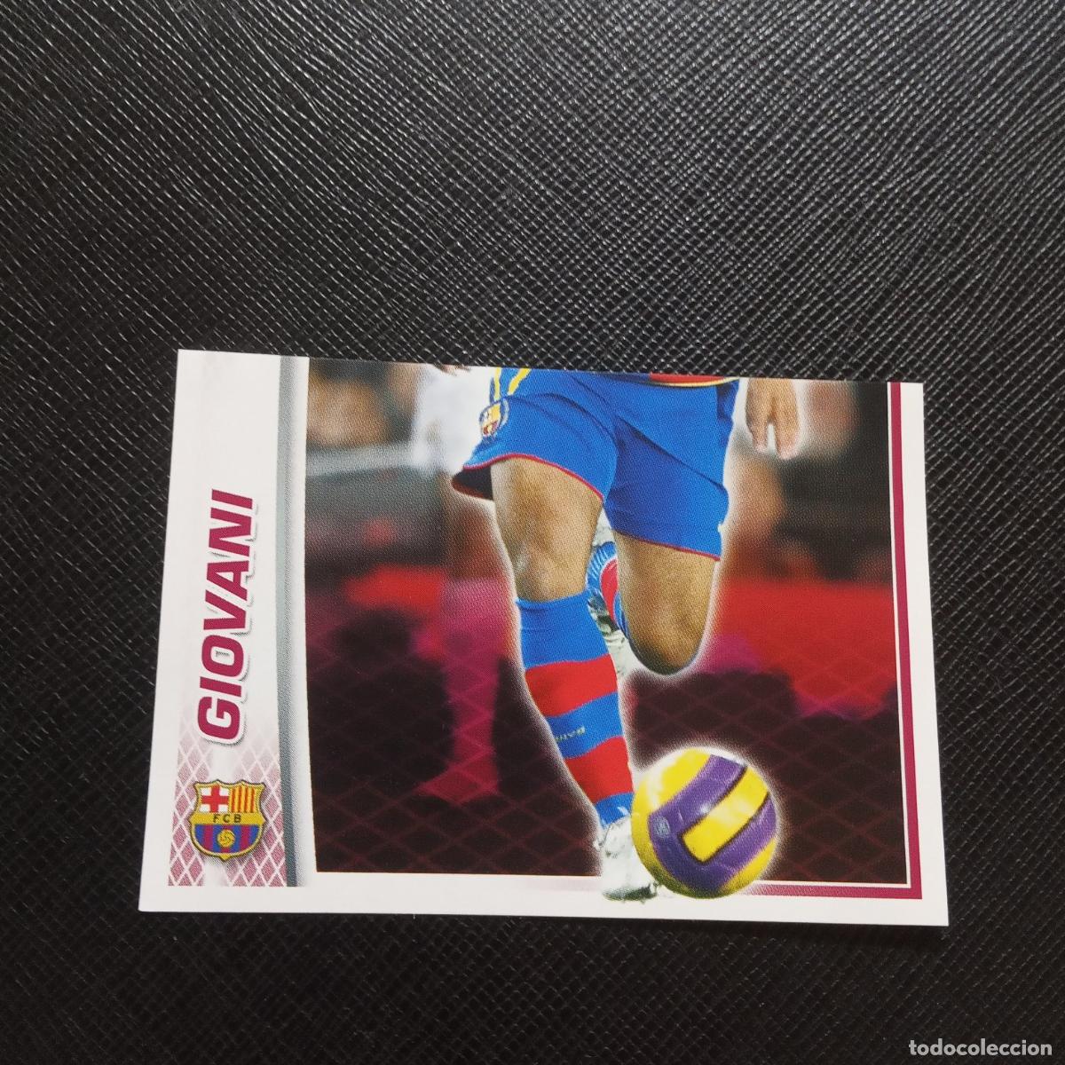Cromos de f&uacute;tbol: 138 GIOVANI BARCELONA PANINI COLECCION OFICIAL 2007 2008 CROMO 07 08 - SIN PEGAR - A205 PG39