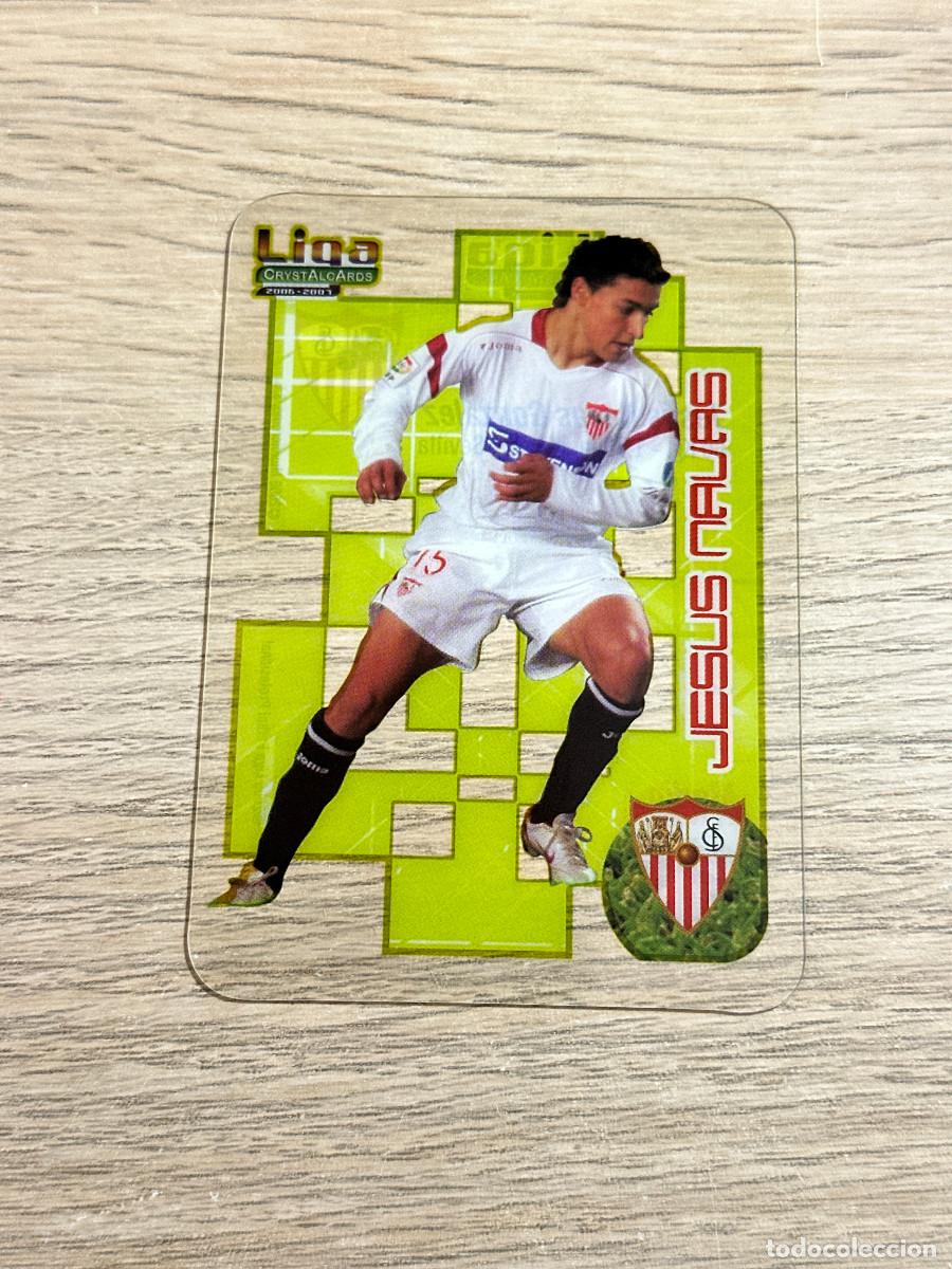Cromos de F&uacute;tbol: JESUS NAVAS n&ordm; 86 SEVILLA CRYSTALCARDS LIGA 2006 2007 MUNDICROMO 06 07