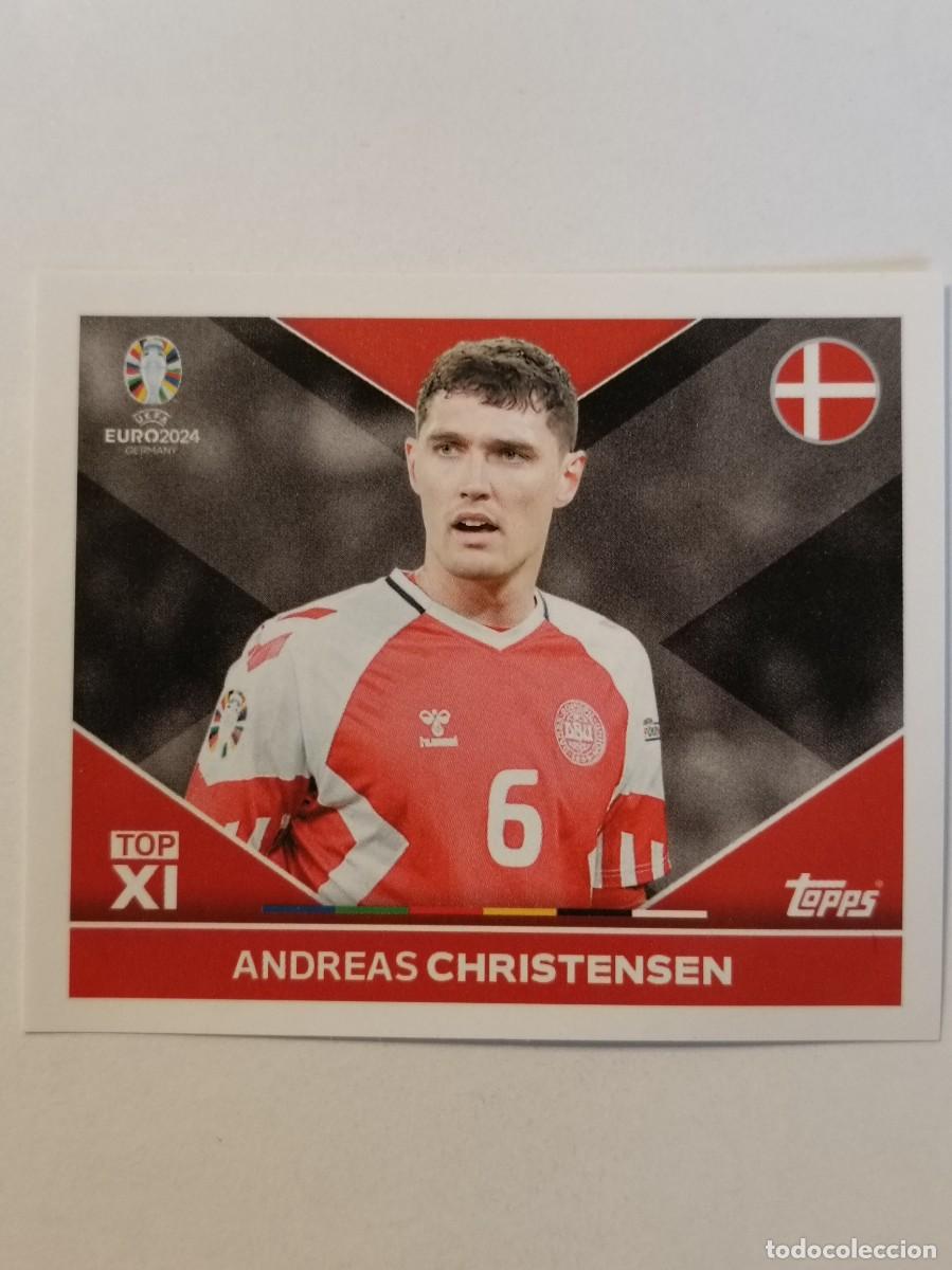 Figurine di Calcio: #DEN TOP 1 ANDREAS CHRISTENSEN UEFA EURO 2024 TOPPS