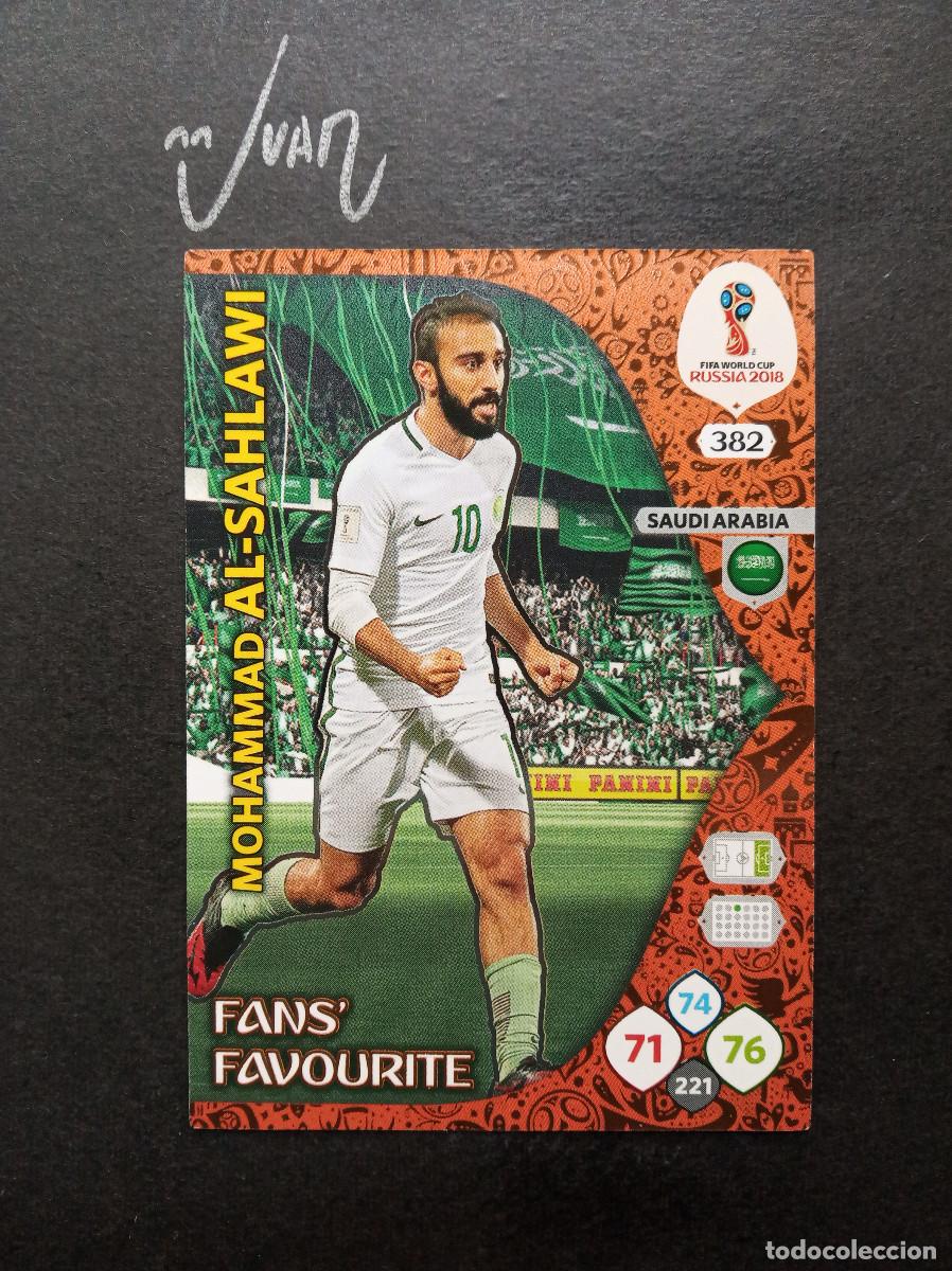 Fu&szlig;ball-Sticker: FANS' FAVOURITE N&ordm; 382 AL-SAHLAWI ARABIA SAUDI ⚽ PANINI&reg; ADRENALYN FIFA MUNDIAL RUSIA 2018 RUSSIA 18