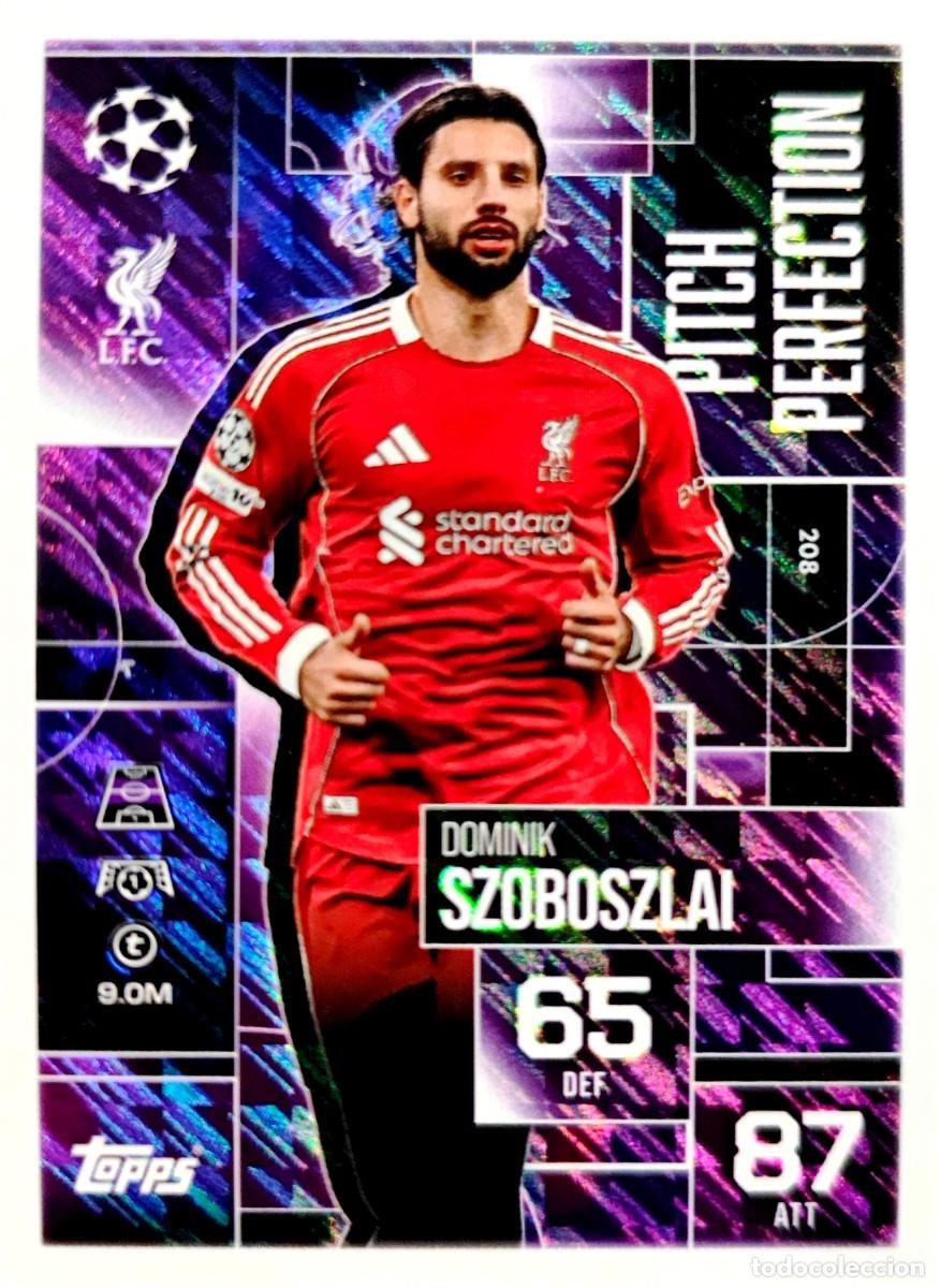 Figurine di Calcio: 208 Dominik Szoboszlai - Liverpool - Pitch Perfection - TOPPS Match Attax EXTRA UCL 2025 2026 25 26