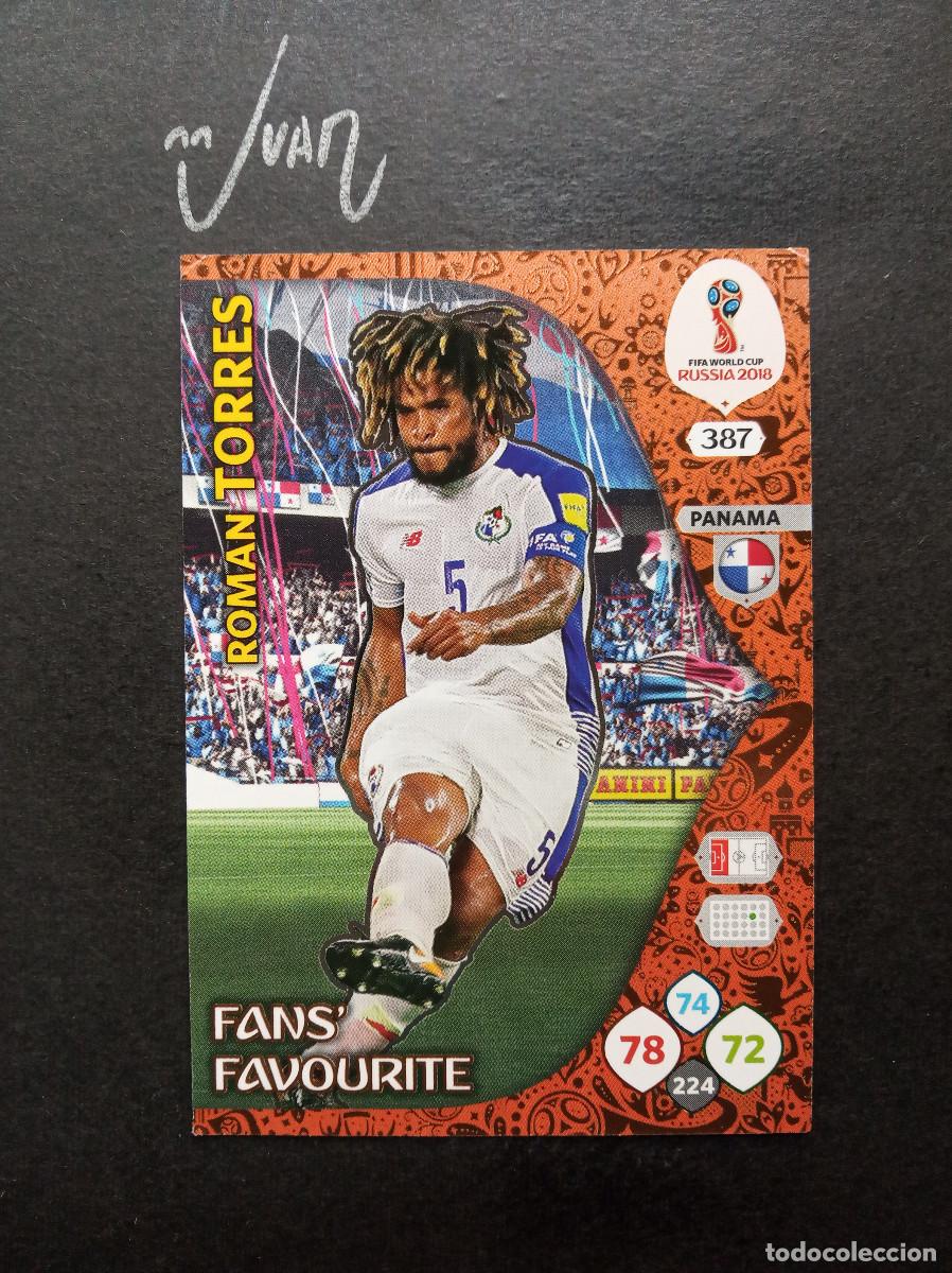 Fu&szlig;ball-Sticker: FANS' FAVOURITE N&ordm; 387 ROMAN TORRES PANAMA ⚽ PANINI &reg; ADRENALYN FIFA MUNDIAL RUSIA 2018 RUSSIA 18