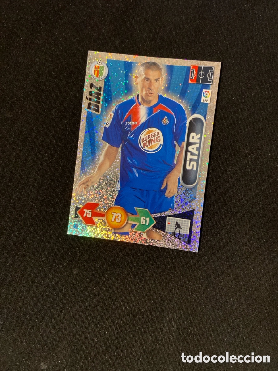 Fu&szlig;ball-Sticker: DIAZ 113 STAR (GETAFE) (BRILLANTINA GRUESA) ADRENALYN PANINI 2009-2010 09 10 CROMO CARTA A-6