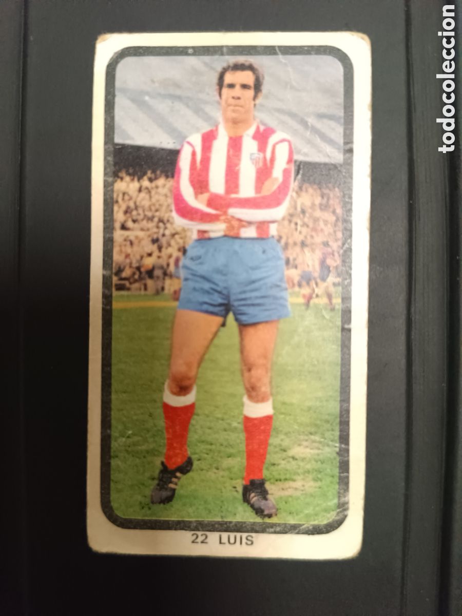 Cromos de F&uacute;tbol: 22 Luis Aragon&eacute;s Ruiz Romero 74 75 Atl&eacute;tico Madrid Nunca pegado