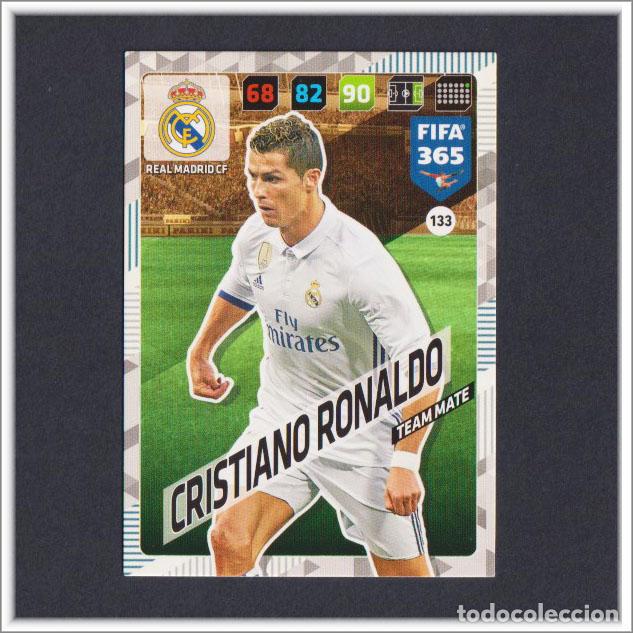 Cromos de F&uacute;tbol: ADRENALYN XL FIFA 365 2017 2018 17 18 PANINI CRISTIANO RONALDO 133 REAL MADRID TEAM CARD F&Uacute;TBOL
