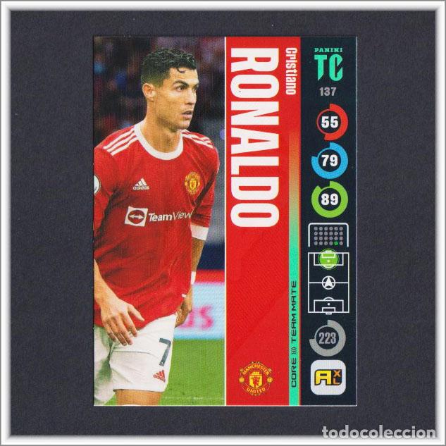 Cromos de F&uacute;tbol: ADRENALYN TOP CLASS 2022 22 PANINI CRISTIANO RONALDO N&ordm; 137 MANCHESTER UNITED CARD ALBUM