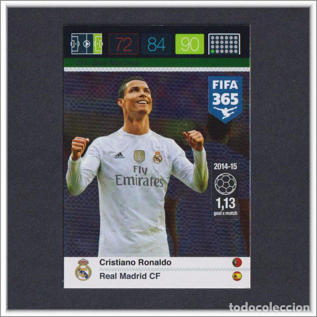 Cromos de F&uacute;tbol: CRISTIANO RONALDO ADRENALYN XL FIFA 365 2015 2016 15 16 PANINI 214 REAL MADRID MACHINE CARD