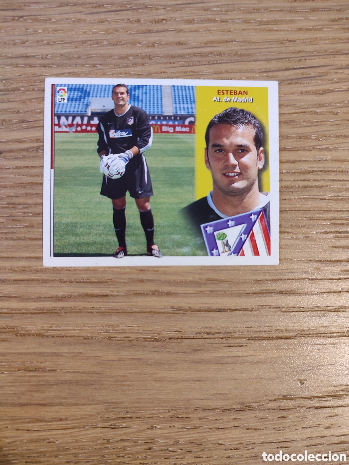 Cromos de F&uacute;tbol: Esteban Coloca Liga Este 02 03 Atl&eacute;tico de Madrid Sin pegar