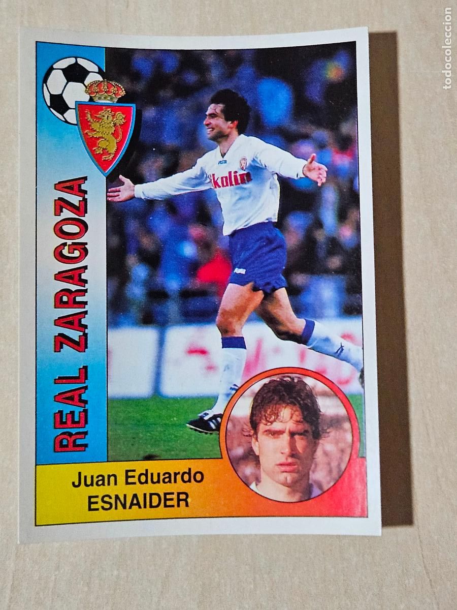 Cromos de F&uacute;tbol: CROMO N&ordm; 358 ESNAIDER - REAL ZARAGOZA - LIGA PANINI 94 95 - SIN PEGAR