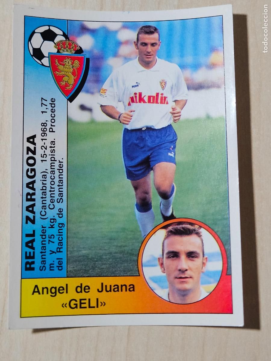 Cromos de F&uacute;tbol: CROMO N&ordm; 360 GELI - REAL ZARAGOZA - LIGA PANINI 94 95 - SIN PEGAR