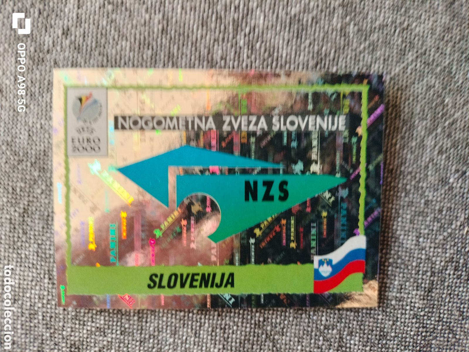 Cromos de F&uacute;tbol: Cromo 252 Escudo de Eslovenia Eurocopa Euro 2000 00 Panini