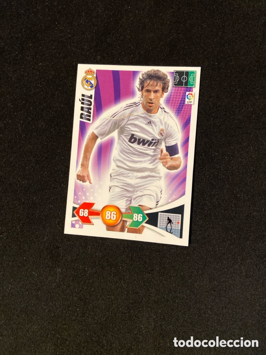 Cromos de Futebol: RAUL 141 (REAL MADRID) ADRENALYN PANINI 2009-2010 09 10 CROMO CARTA A-6