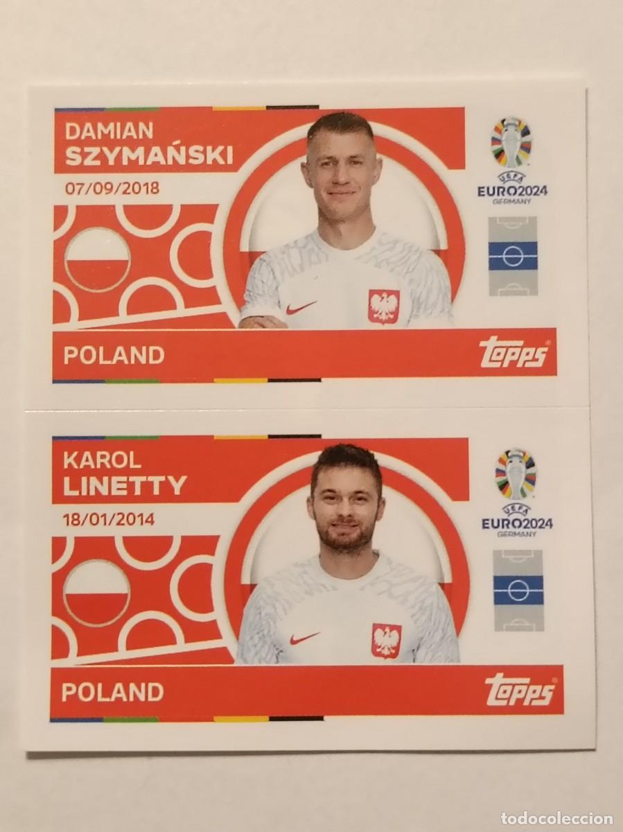 Football Stickers: #POL 12-POL 13 SZYMANSKI-LINETTY UEFA EURO 2004 TOPPS
