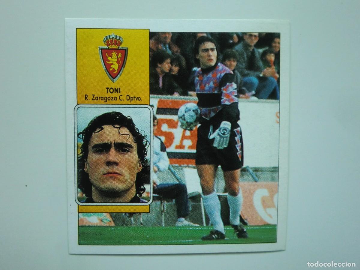 Cromos de F&uacute;tbol: Cromo de f&uacute;tbol LIGA ESTE 92-93 1992-1993: TONI (Zaragoza), &uacute;ltimos fichajes N&ordm; 14