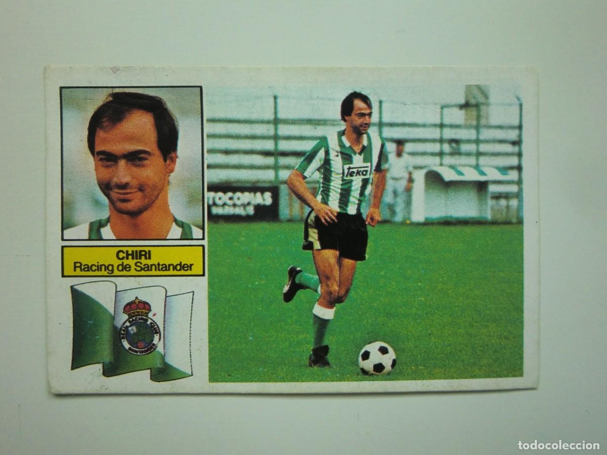 Cromos de F&uacute;tbol: Cromo de f&uacute;tbol LIGA ESTE 82-83 1982-1983: CHIRI (Racing de Santander), versi&oacute;n doble imagen