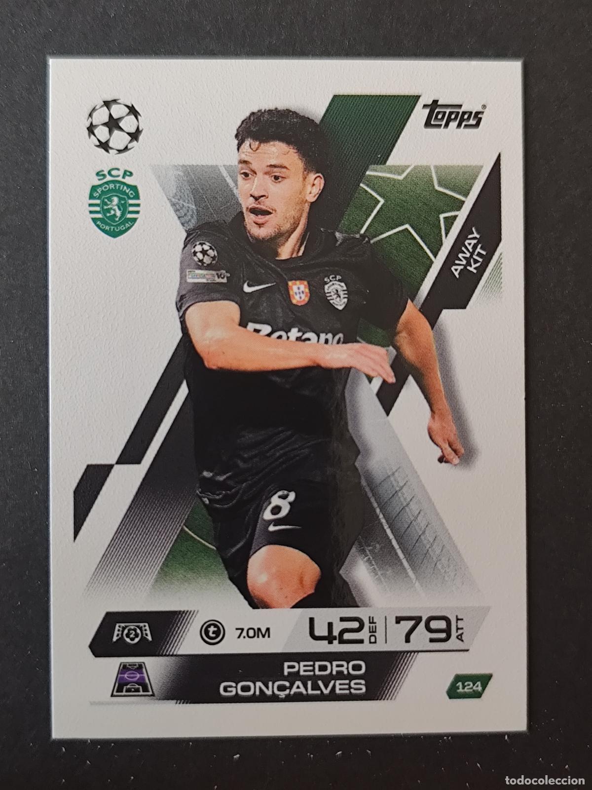 Cromos de Futebol: 124 PEDRO GON&Ccedil;ALVES SPORTING PORTUGAL AWAY KIT MATCH ATTAX EXTRA 2025 2026 25 26 TOPPS