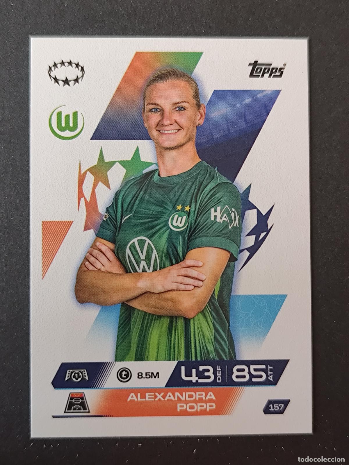 Cromos de F&uacute;tbol: 157 ALEXANDRA POPP VFL WOLFSBURG UEFA WOMEN'S MATCH ATTAX EXTRA 2025 2026 25 26 TOPPS