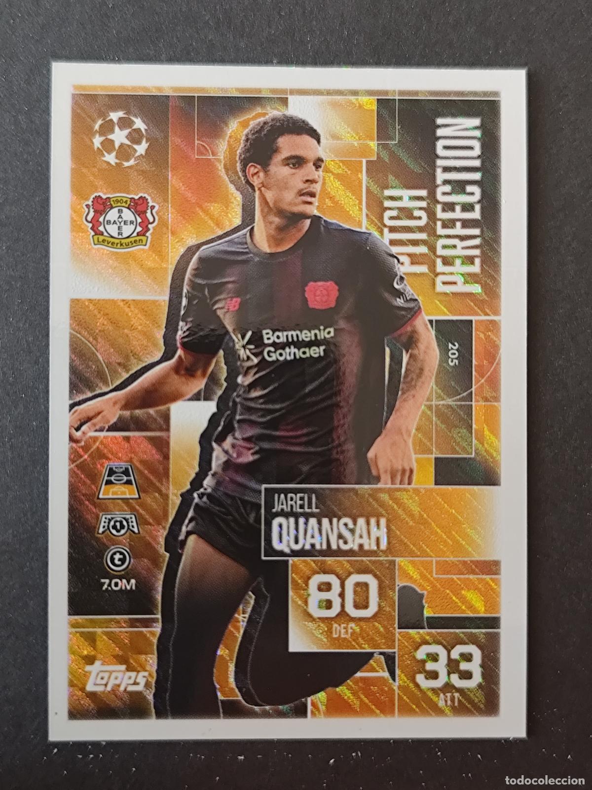 Cartes &agrave; collectionner de Football: 205 JARELL QUANSAH BAYER 04 LEVERKUSEN PITCH PERFECTION MATCH ATTAX EXTRA 2025 2026 25 26 TOPPS