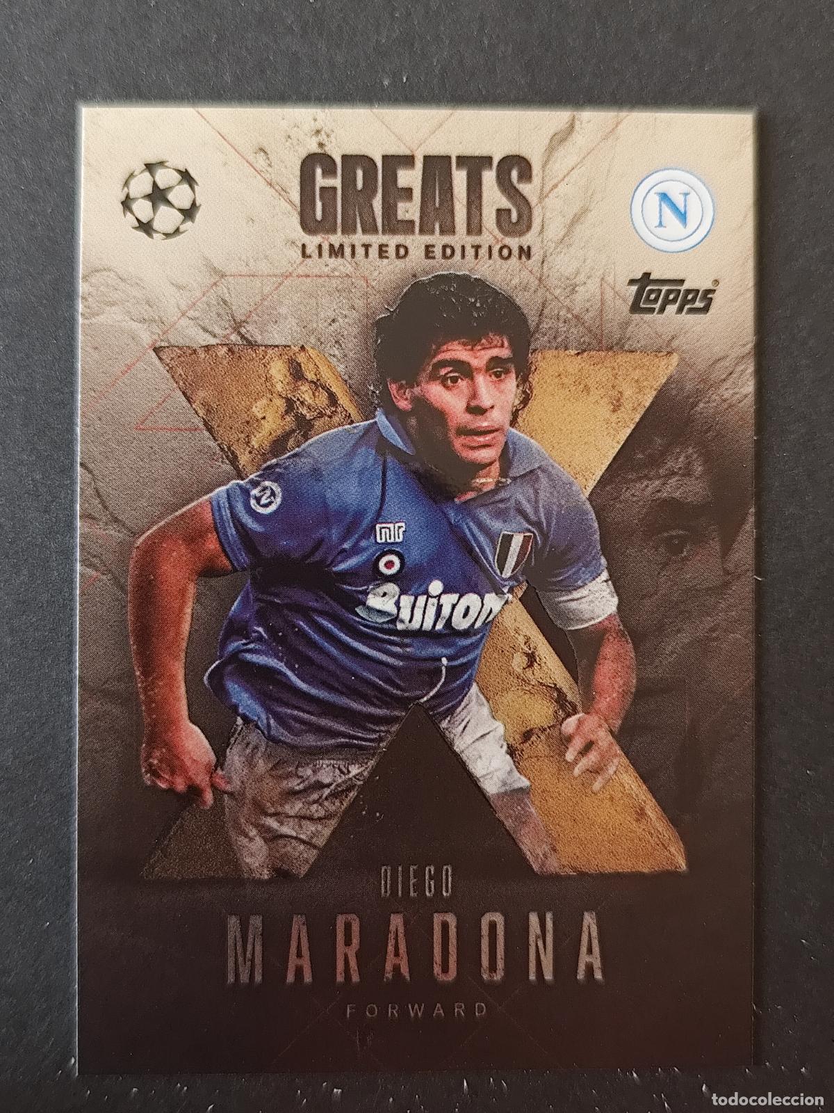 Cartes &agrave; collectionner de Football: LE XG4 DIEGO MARADONA NAPOLES NAPOLI GREATS LIMITED EDITION MATCH ATTAX EXTRA 2025 2026 25 26 TOPPS