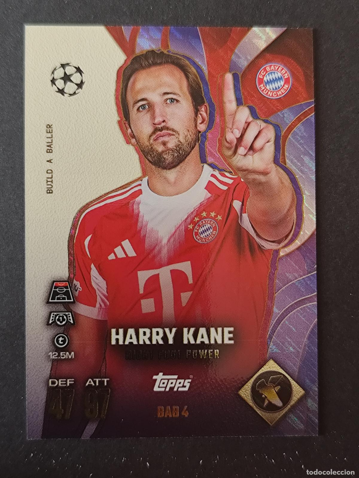 Cromos de Futebol: BAB4 HARRY KANE BAYERN MUNICH M&Uuml;NCHEN BUILD A BALLER ULTIMATE MATCH ATTAX EXTRA 2025 2026 25 26 TOPP